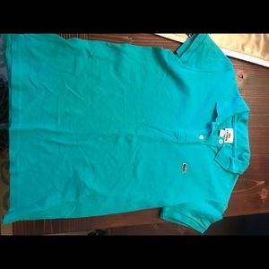 Turquoise Lacoste polo